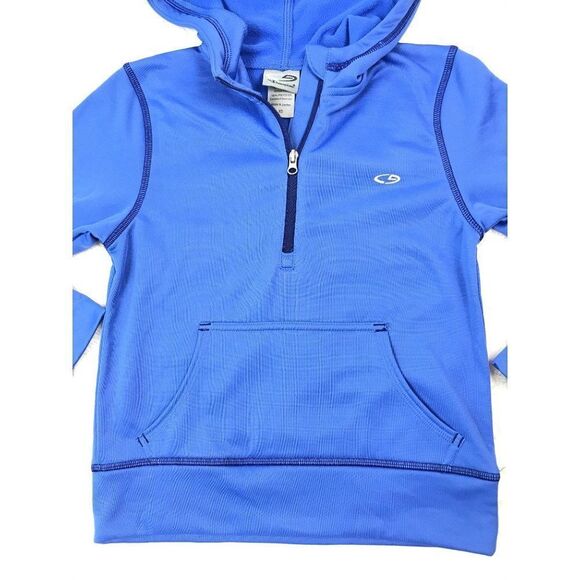Champion Kids Blue Zip Front Hooded Jacket Size X-Small NWT - Picture 3 of 7